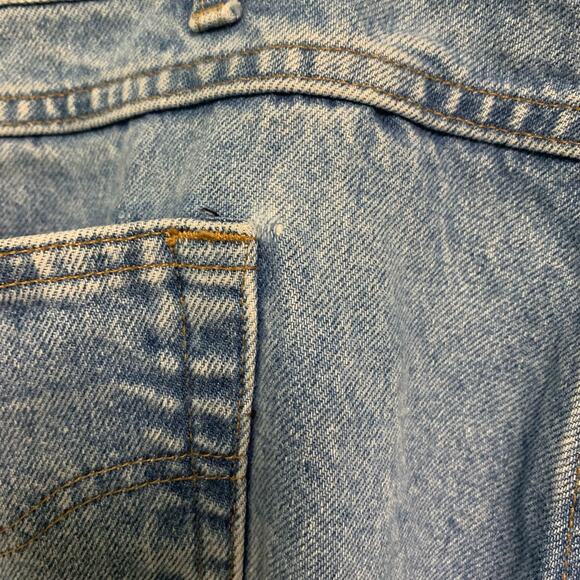 Carhartt Vintage Men's Leather Patch Light Wash Relaxed Fit Jeans 42 x 32 - Picture 6 of 8